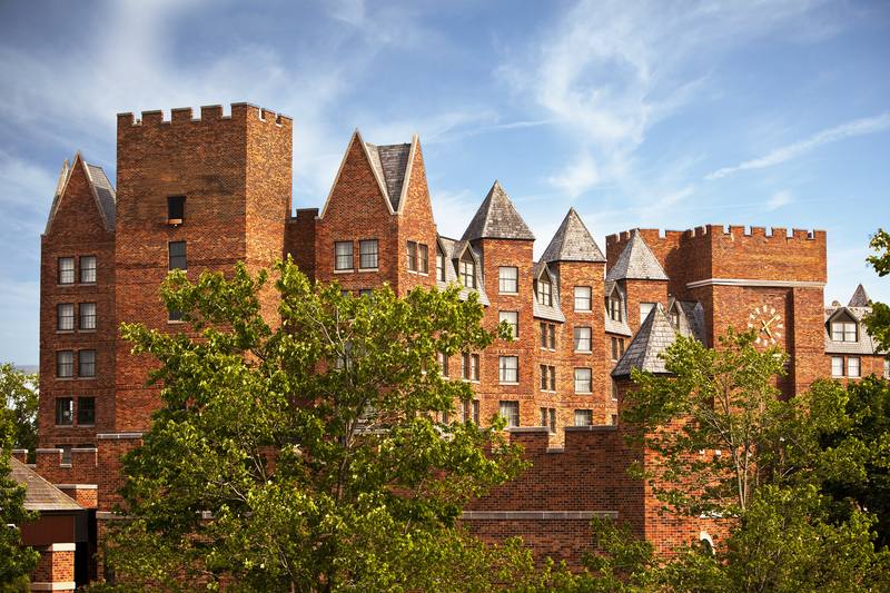 Brick towers of Dolce by Wyndham Parsippany